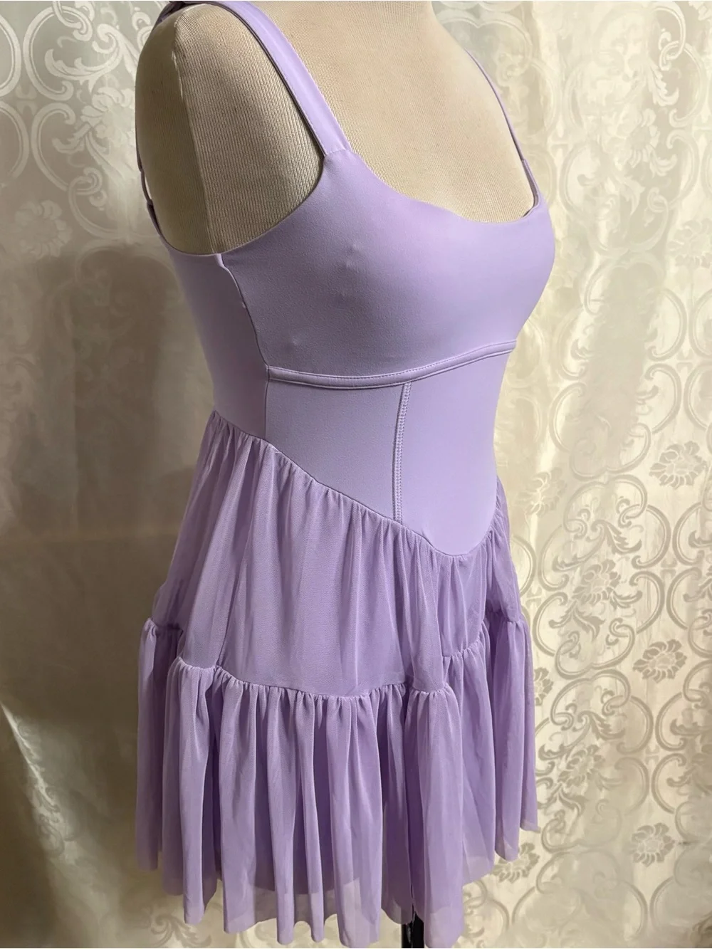 NWT- Derek Geart corset pirouette mini athletic  dress with skirts size m - Picture 8 of 16